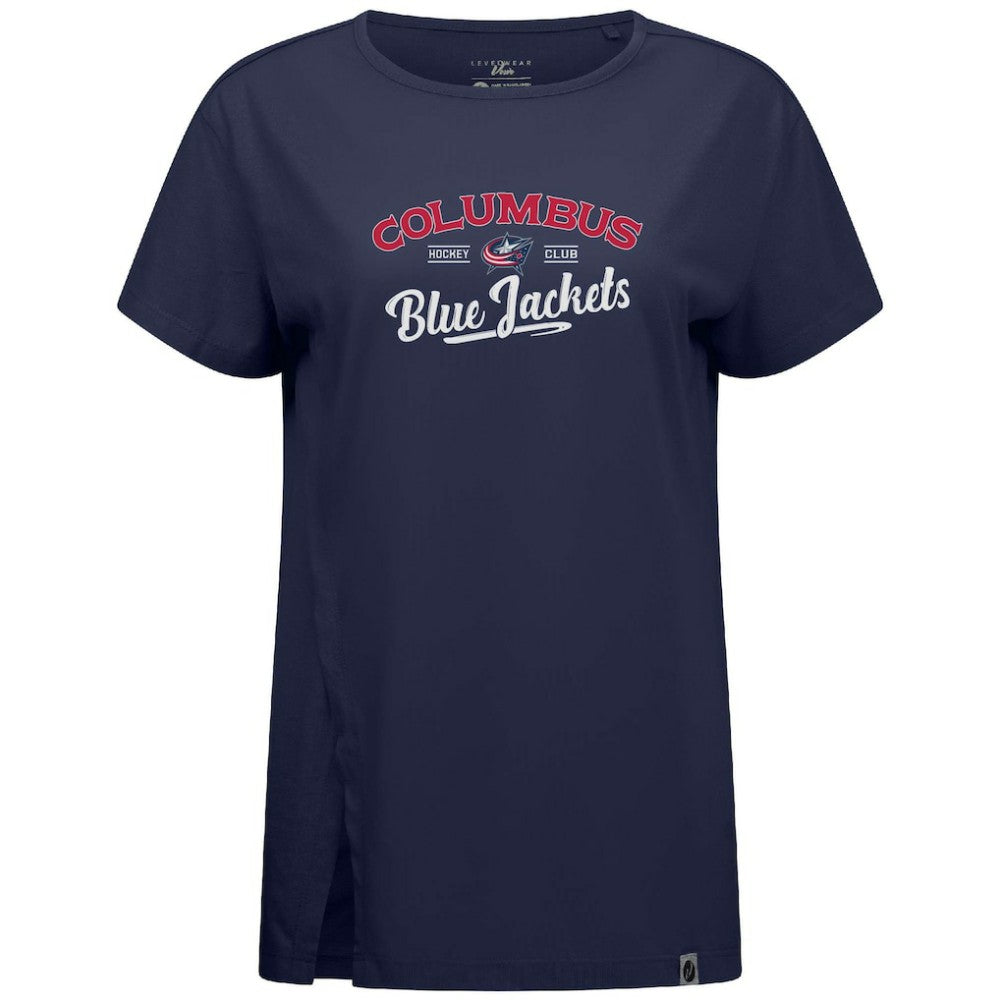 Columbus Blue Jackets Levelwear Women's Influx Ice Wall T-Shirt -  NHL T-shirts