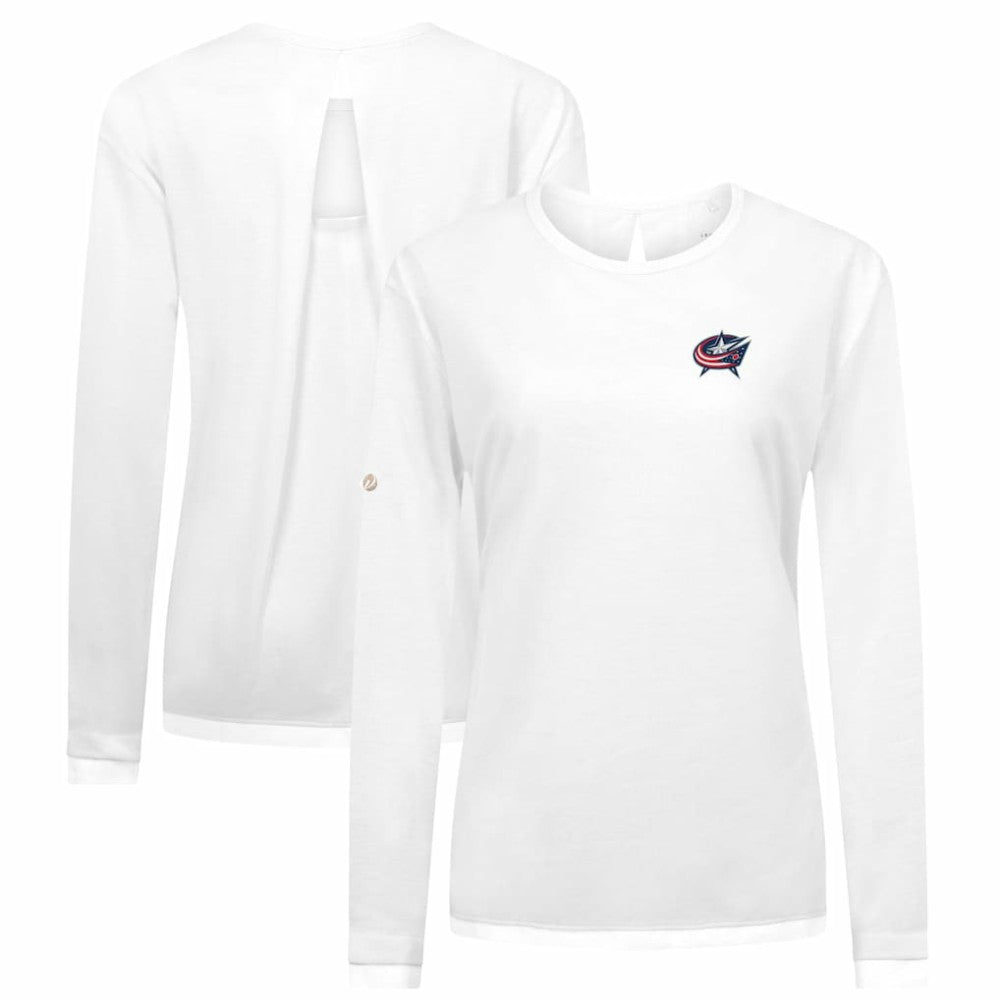 Columbus Blue Jackets Levelwear Women's Sequoia Primary Logo Long Sleeve T-Shirt -  NHL T-shirts