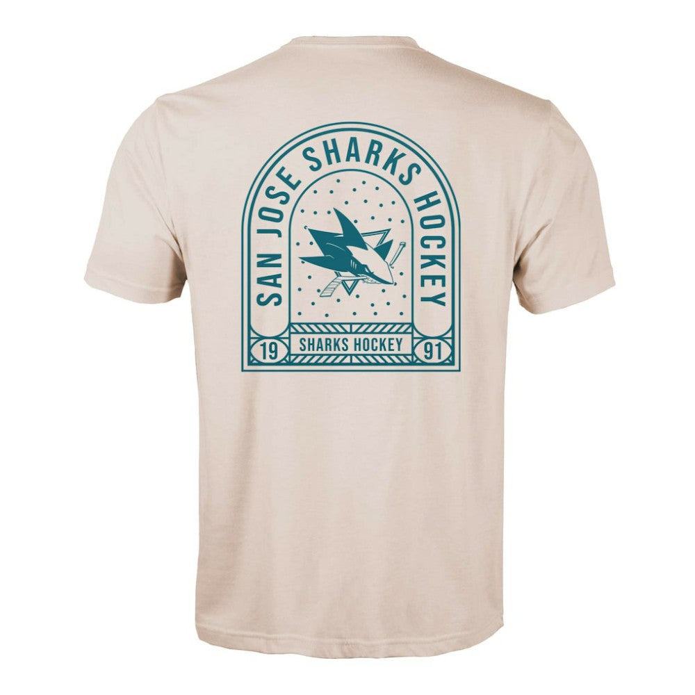 San Jose Sharks Levelwear Richmond Stained Glass T-Shirt -  NHL T-shirts
