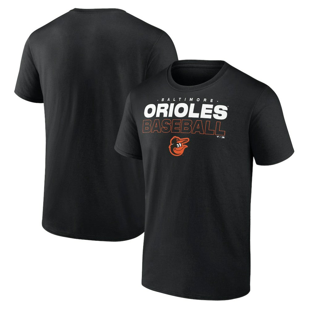 Baltimore Orioles Stacked Baseball T-Shirt - MLB T-shirts
