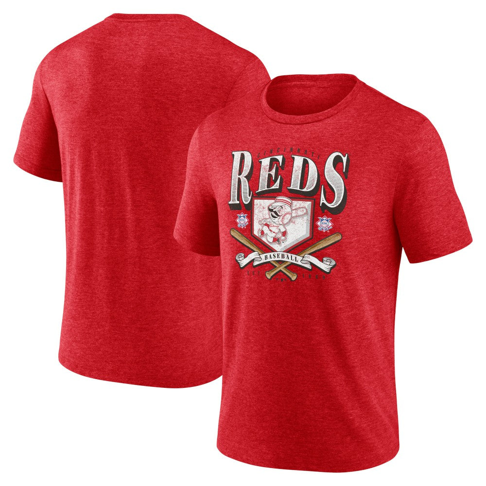 Cincinnati Reds Home Tri-Blend T-Shirt - MLB T-shirts