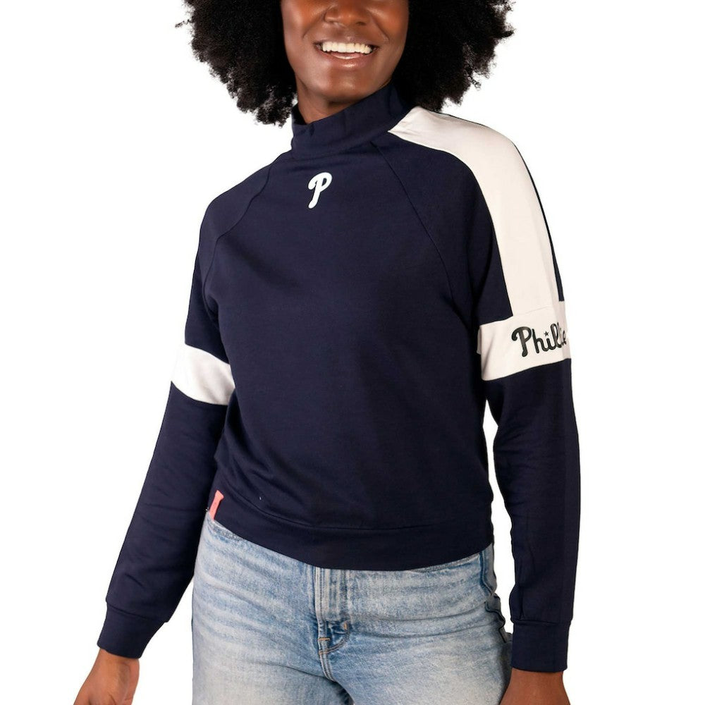 Philadelphia Phillies Lusso Women's Monica Pullover Sweatshirt - MLB Pullover