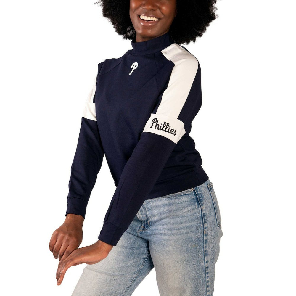 Philadelphia Phillies Lusso Women's Monica Pullover Sweatshirt - MLB Pullover