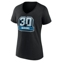 Carolina Panthers Women's 30th Anniversary V-Neck T-Shirt | NFL US