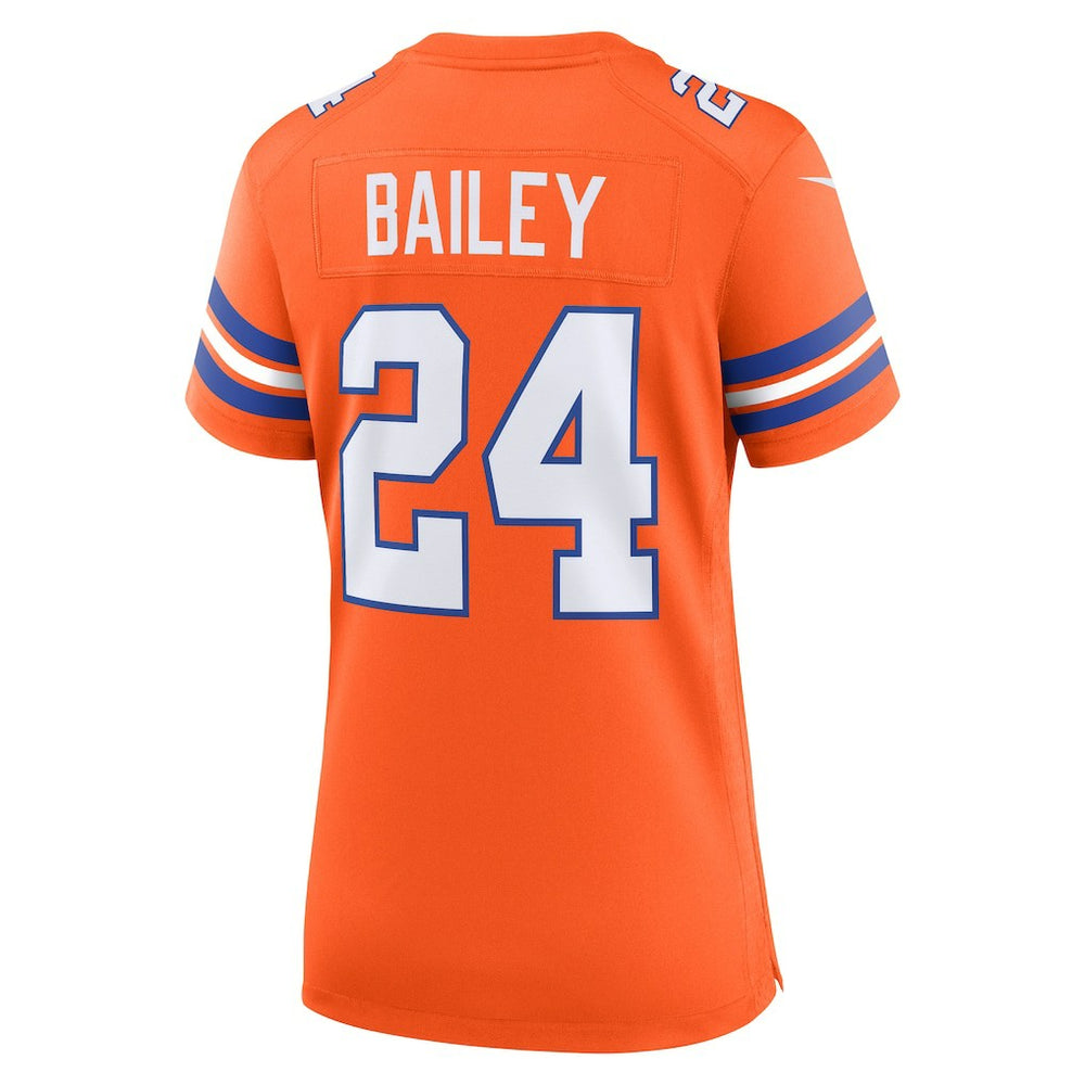 Denver Broncos Champ Bailey  Women's Mile High Collection 1977 Throwback Retired Player Game Jersey | NFL Discount