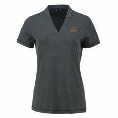 Houston Astros Cutter & Buck Women's Forge Stretch Blade DryTec V-Neck Polo - MLB