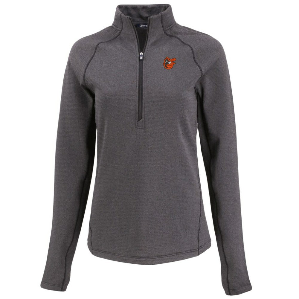 Baltimore Orioles Cutter & Buck Women's Peshastin Eco Fleece Recycled Raglan Half-Zip Top - MLB Tops