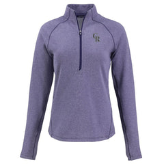 Colorado Rockies Cutter & Buck Women's Peshastin Eco Fleece Recycled Raglan Half-Zip Top - MLB Tops