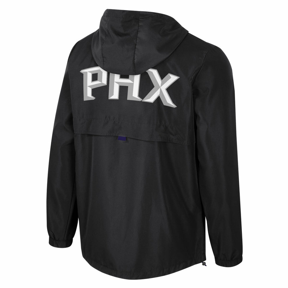 Black Phoenix Suns Stadium Essentials Unisex Compete Quarter-Zip Windbreaker Jacket | NBA