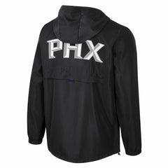 Black Phoenix Suns Stadium Essentials Unisex Compete Quarter-Zip Windbreaker Jacket | NBA
