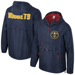 Navy Denver Nuggets Stadium Essentials Unisex Compete Quarter-Zip Windbreaker Jacket sale | NBA