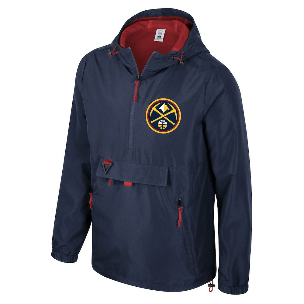 Navy Denver Nuggets Stadium Essentials Unisex Compete Quarter-Zip Windbreaker Jacket sale | NBA