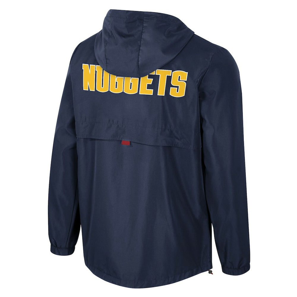 Navy Denver Nuggets Stadium Essentials Unisex Compete Quarter-Zip Windbreaker Jacket sale | NBA