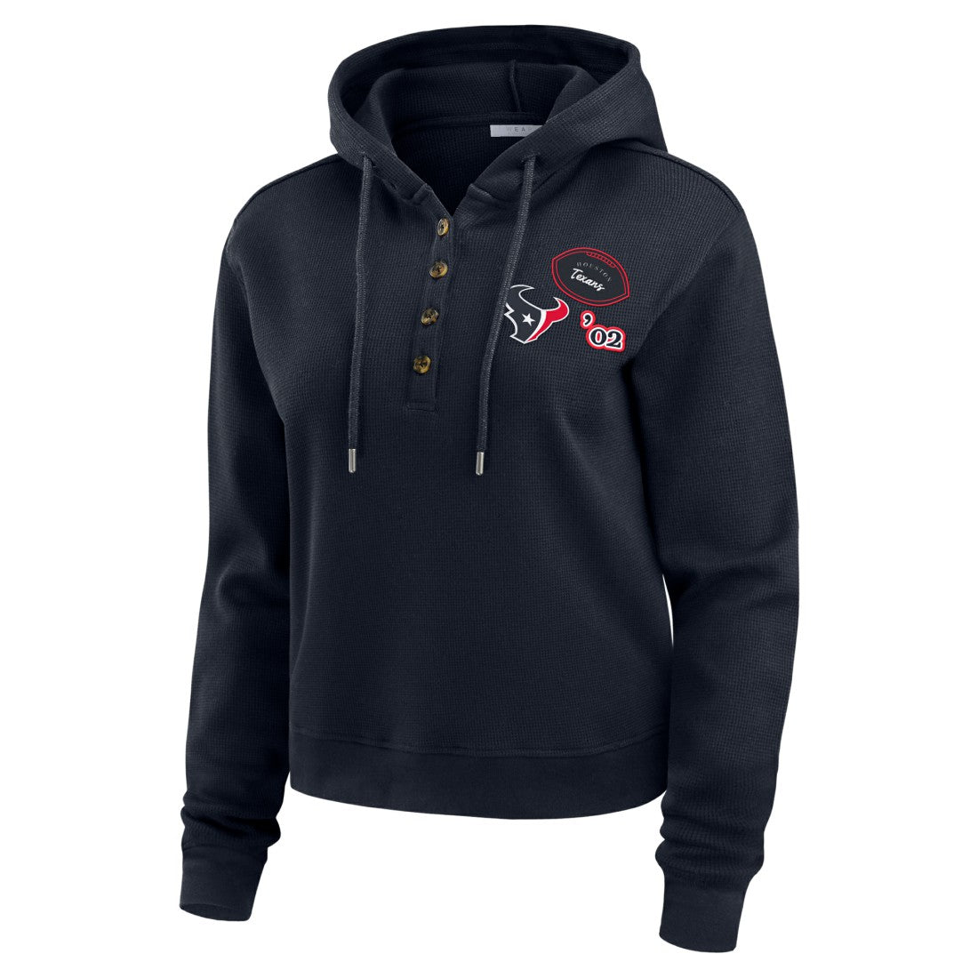 Houston Texans WEAR by Erin Andrews Women's Plus Size Waffle Hoodie Pullover Top | NFL Near me