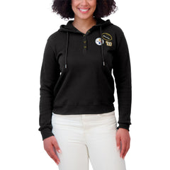 Pittsburgh Steelers WEAR by Erin Andrews Women's Plus Size Waffle Hoodie Pullover Top | NFL US