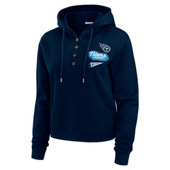 Tennessee Titans WEAR by Erin Andrews Women's Plus Size Waffle Hoodie Pullover Top | NFL New