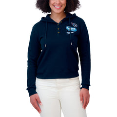 Tennessee Titans WEAR by Erin Andrews Women's Plus Size Waffle Hoodie Pullover Top | NFL New