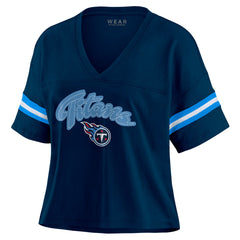 Tennessee Titans WEAR by Erin Andrews Women's Plus Size Color Block Boxy T-Shirt | NFL On sale