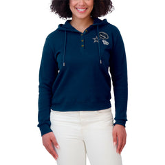 Dallas Cowboys WEAR by Erin Andrews Women's Plus Size Waffle Hoodie Pullover Top | NFL New