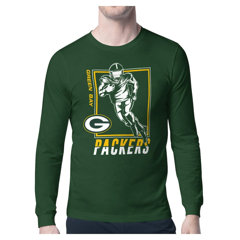 Green Bay Packers Starter Player Grid Graphic Long Sleeve T-Shirt | NFL Discount