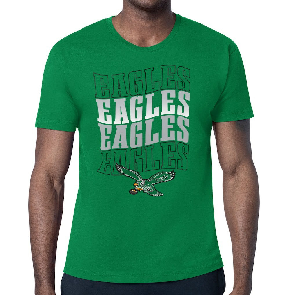 Philadelphia Eagles Starter Stacked Retro Logo T-Shirt | NFL Discount