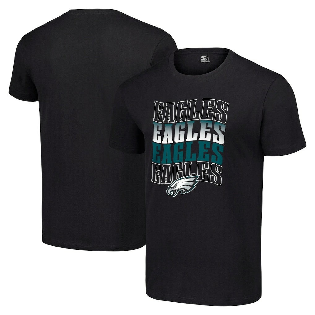 Philadelphia Eagles Starter Four Team Name Logo T-Shirt | NFL US
