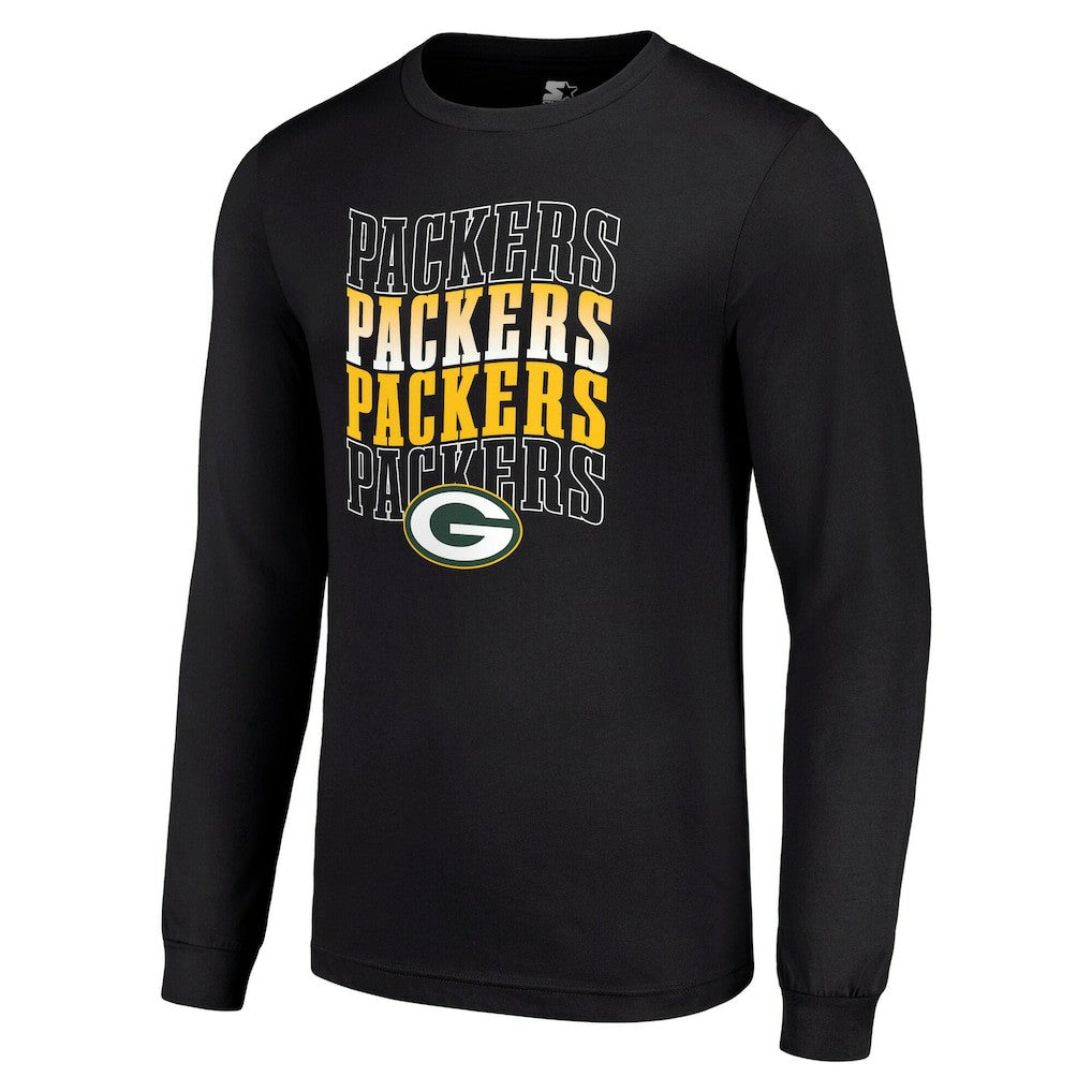 Green Bay Packers Starter Team Name Graphic Long Sleeve T-Shirt | NFL Outlet