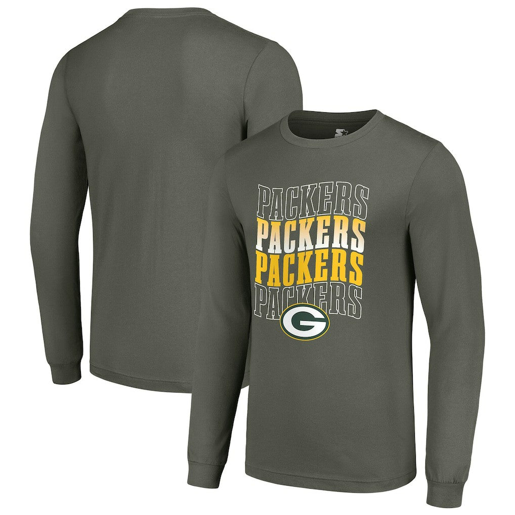 Green Bay Packers Starter Team Name Graphic Long Sleeve T-Shirt | NFL New