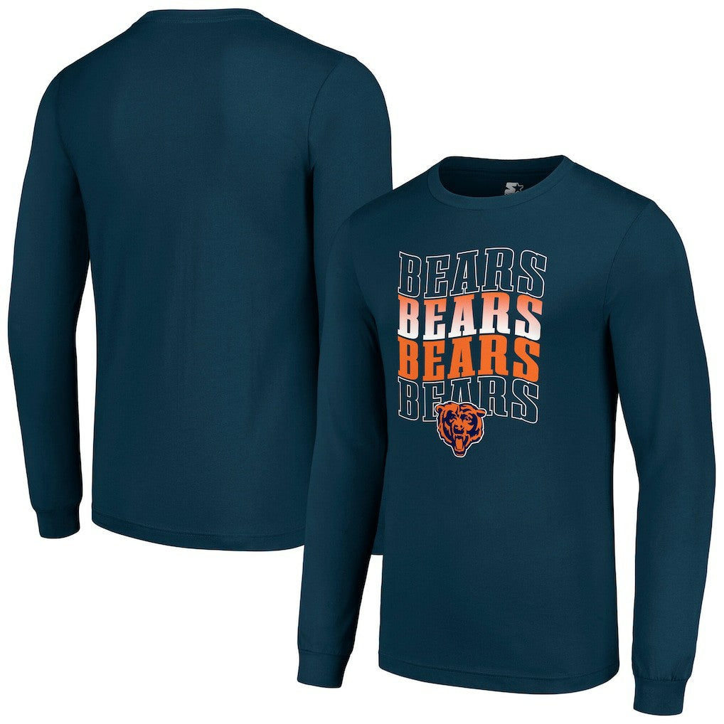 Chicago Bears Starter Team Name Graphic Long Sleeve T-Shirt | NFL Outlet