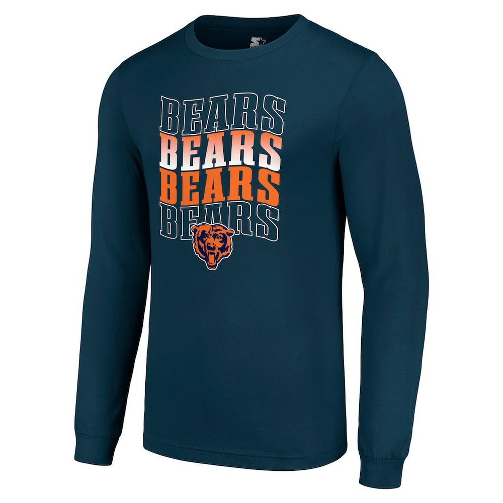 Chicago Bears Starter Team Name Graphic Long Sleeve T-Shirt | NFL Outlet