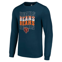 Chicago Bears Starter Team Name Graphic Long Sleeve T-Shirt | NFL Outlet