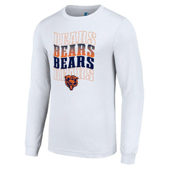 Chicago Bears Starter Team Name Graphic Long Sleeve T-Shirt | NFL Discount