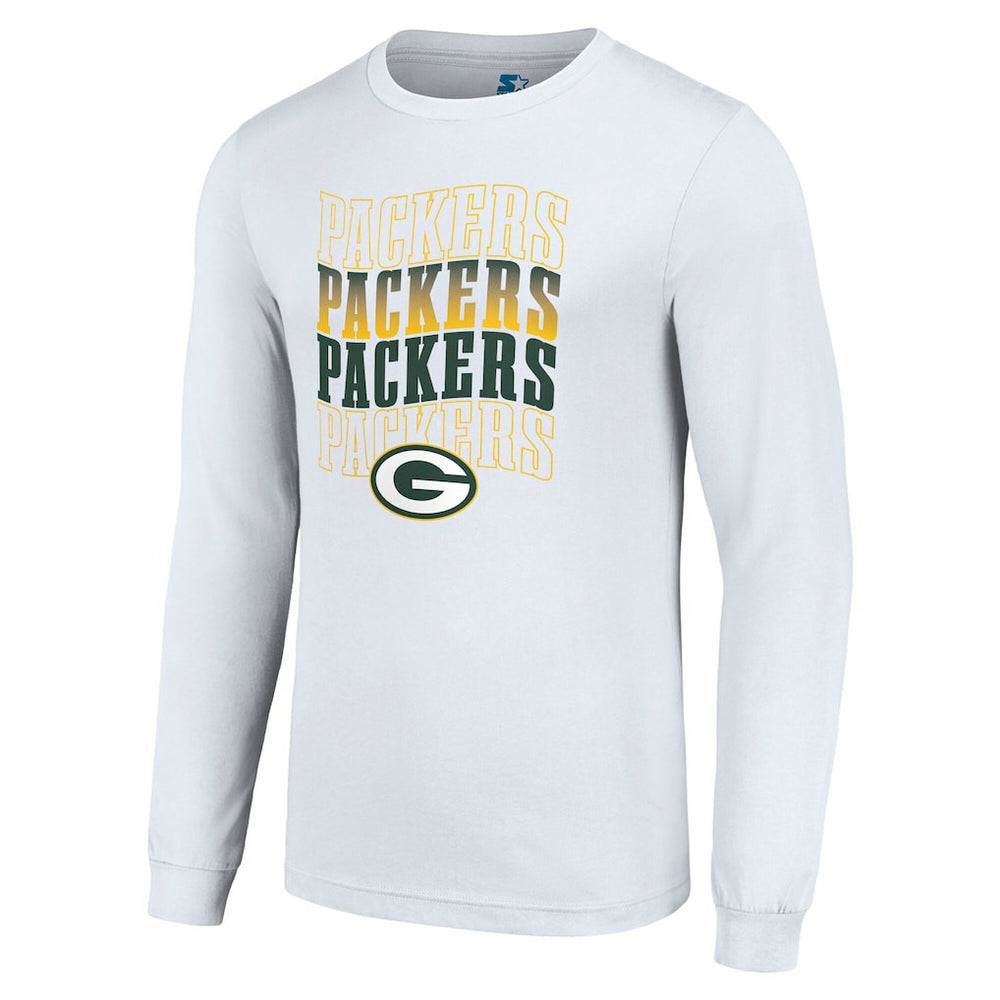 Green Bay Packers Starter Team Name Graphic Long Sleeve T-Shirt | NFL Discount
