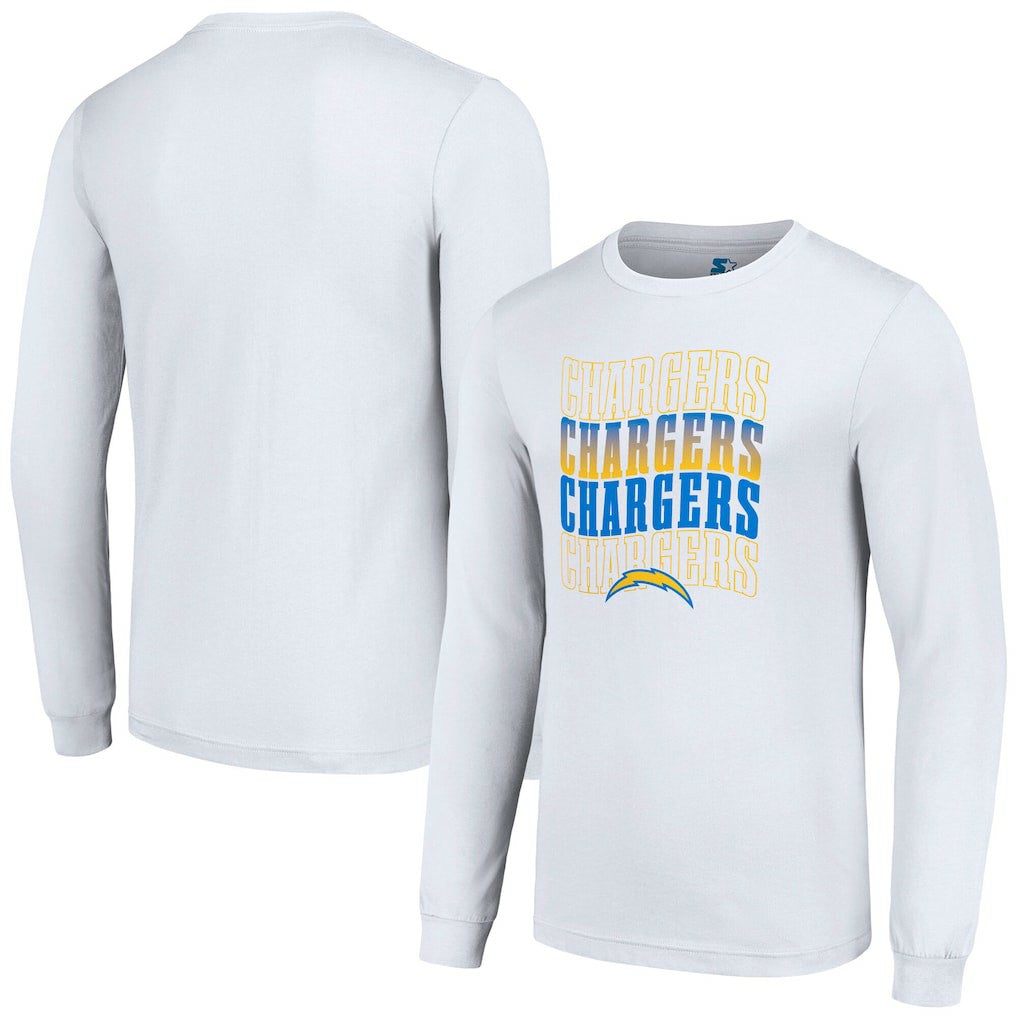 Los Angeles Chargers Starter Team Name Graphic Long Sleeve T-Shirt | NFL Online
