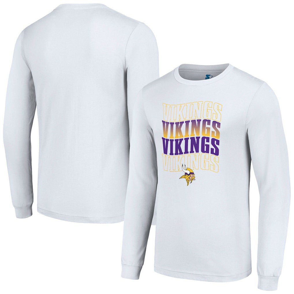 Minnesota Vikings Starter Team Name Graphic Long Sleeve T-Shirt | NFL On sale