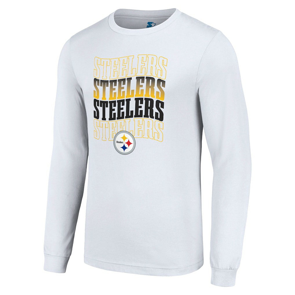 Pittsburgh Steelers Starter Team Name Graphic Long Sleeve T-Shirt | NFL Outlet