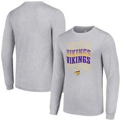 Minnesota Vikings Starter Team Name Graphic Long Sleeve T-Shirt | NFL Hot