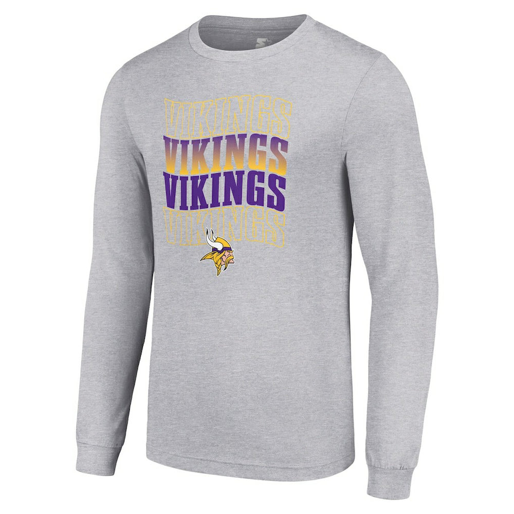 Minnesota Vikings Starter Team Name Graphic Long Sleeve T-Shirt | NFL Hot
