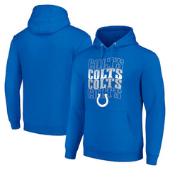 Indianapolis Colts Starter Four Team Name Logo Fleece Pullover Hoodie | NFL Sale