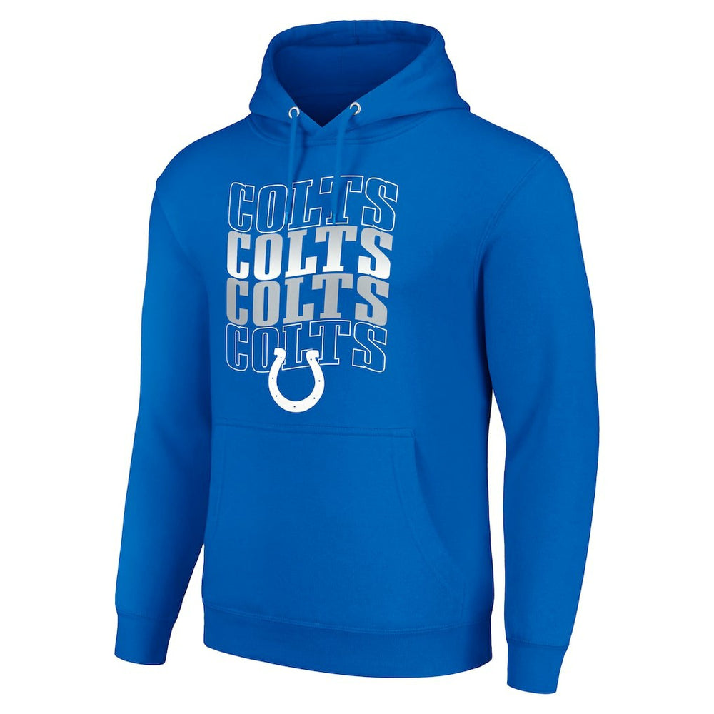 Indianapolis Colts Starter Four Team Name Logo Fleece Pullover Hoodie | NFL Sale