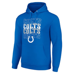 Indianapolis Colts Starter Four Team Name Logo Fleece Pullover Hoodie | NFL Sale