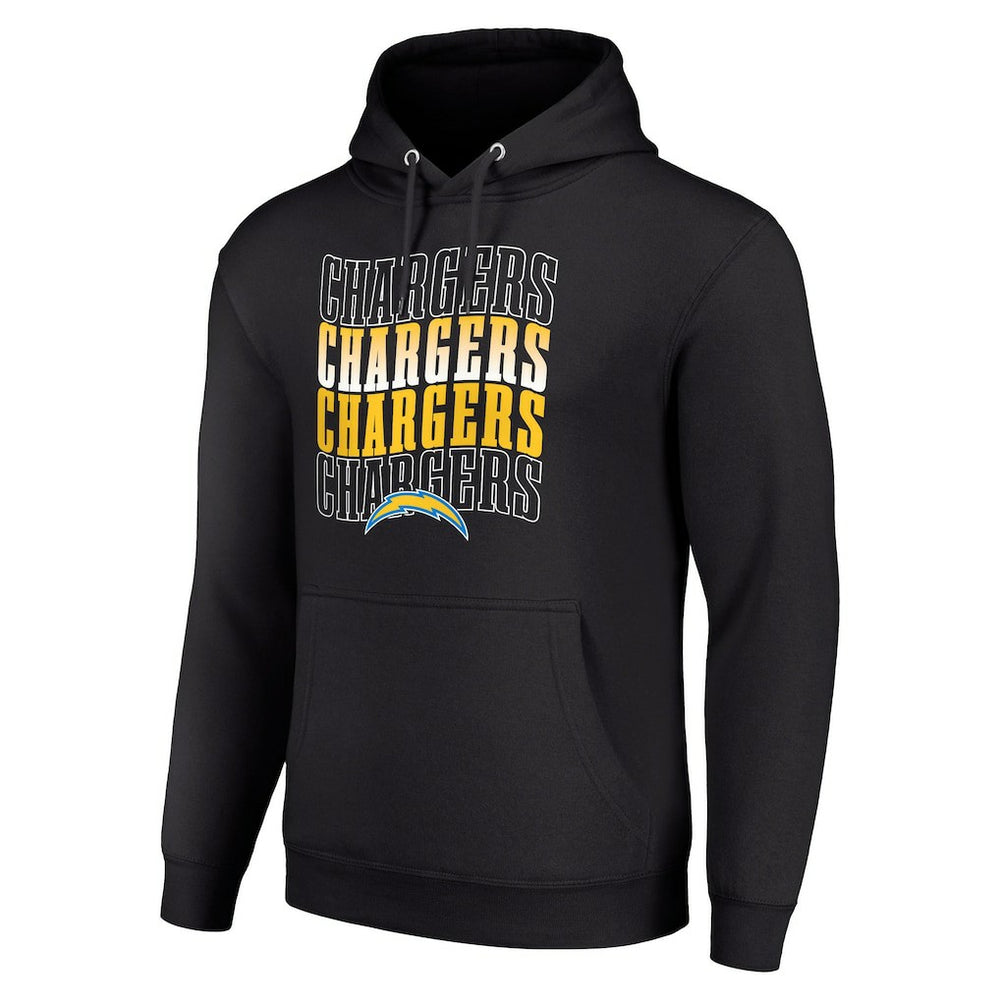 Los Angeles Chargers Starter Four Team Name Logo Fleece Pullover Hoodie | NFL Online