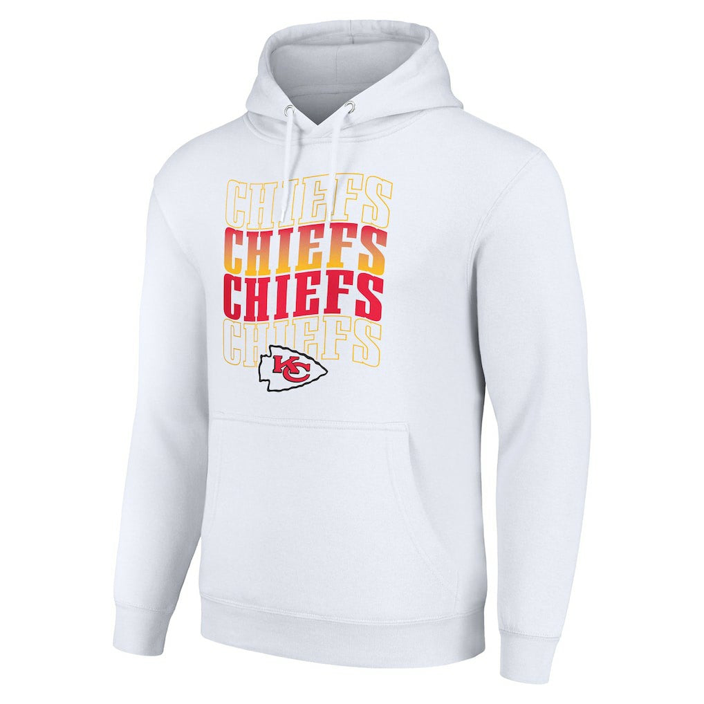 Kansas City Chiefs Starter Four Team Name Logo Fleece Pullover Hoodie | NFL US