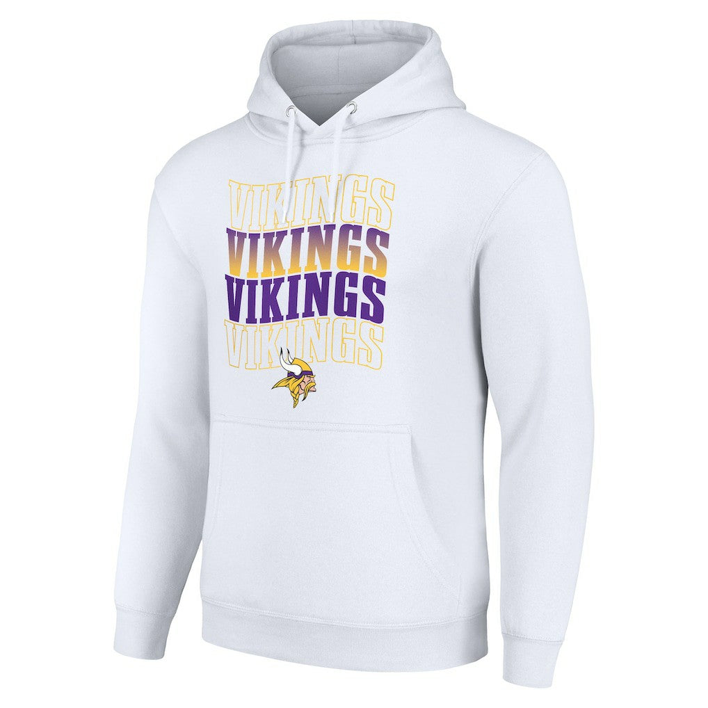 Minnesota Vikings Starter Four Team Name Logo Fleece Pullover Hoodie | NFL On sale