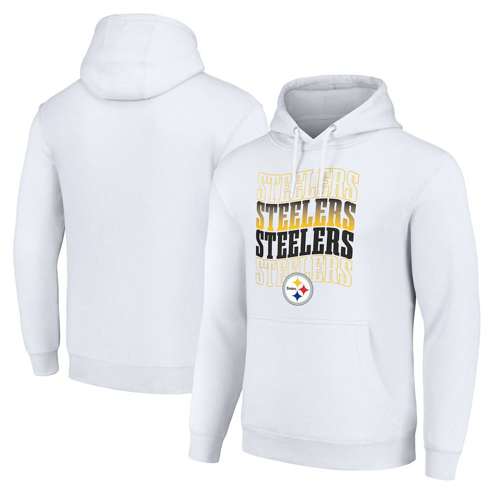 Pittsburgh Steelers Starter Four Team Name Logo Fleece Pullover Hoodie | NFL US
