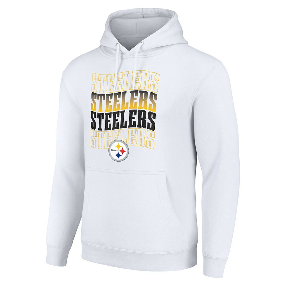 Pittsburgh Steelers Starter Four Team Name Logo Fleece Pullover Hoodie | NFL US