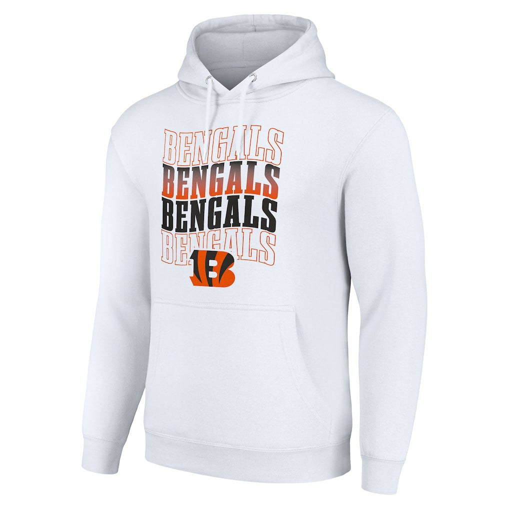 Cincinnati Bengals Starter Four Team Name Logo Fleece Pullover Hoodie | NFL Online