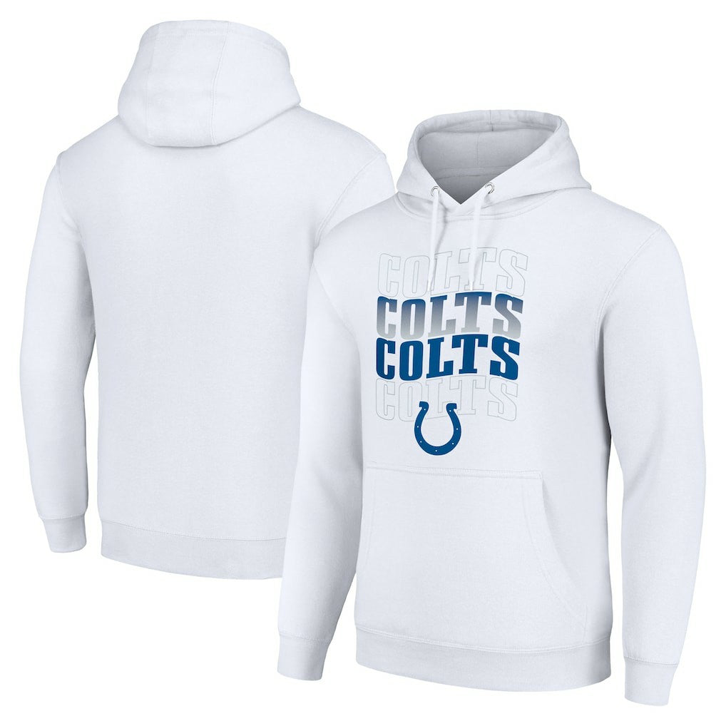 Indianapolis Colts Starter Four Team Name Logo Fleece Pullover Hoodie | NFL Near me