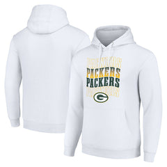Green Bay Packers Starter Four Team Name Logo Fleece Pullover Hoodie | NFL Hot