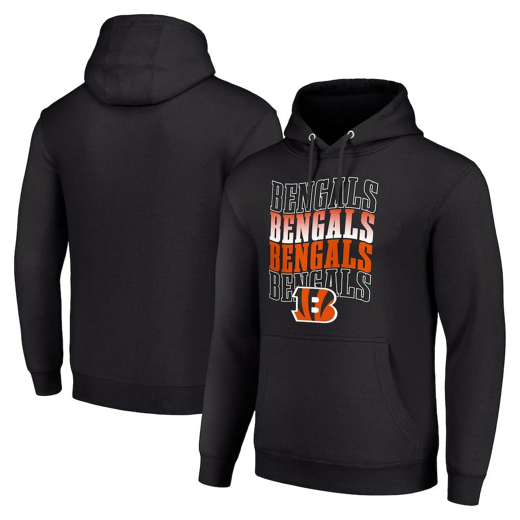 Cincinnati Bengals Starter Four Team Name Logo Fleece Pullover Hoodie | NFL US